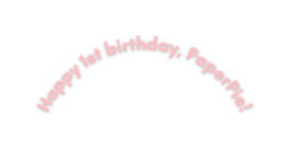 Happy 1st birthday PaperPie
